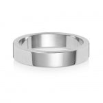 18ct White Gold 4mm Flat Wedding Band