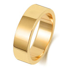 18ct Yellow Gold 6mm Flat Wedding Band