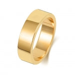 18ct Yellow Gold 6mm Flat Wedding Band
