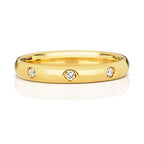 18ct Yellow Gold  Court Wedding Band