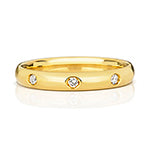 18ct Yellow Gold  Court Wedding Band