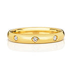 18ct Yellow Gold  Court Wedding Band