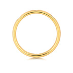 18ct Yellow Gold  Court Wedding Band