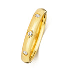 18ct Yellow Gold  Court Wedding Band