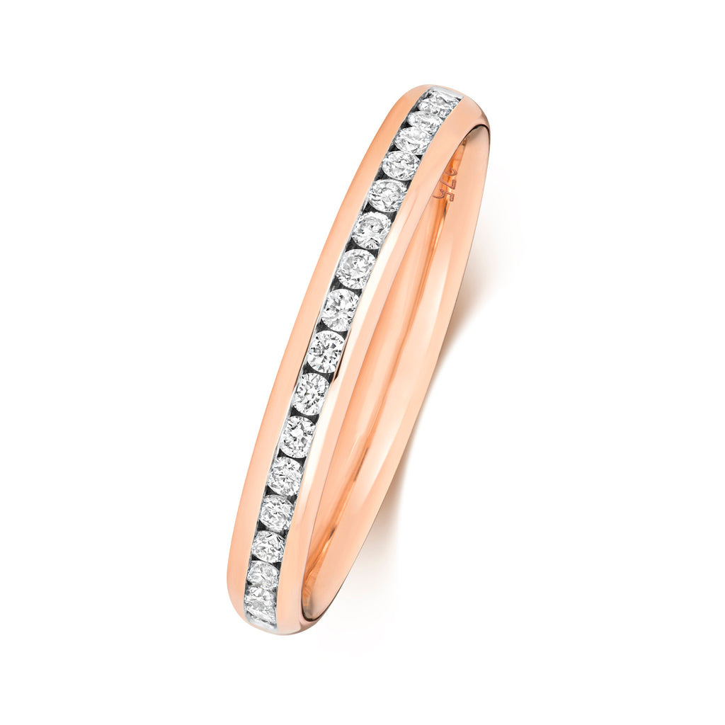 18ct Rose Gold Diamond Eternity Ring