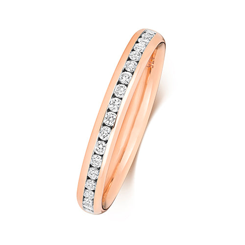18ct Rose Gold Diamond Eternity Ring