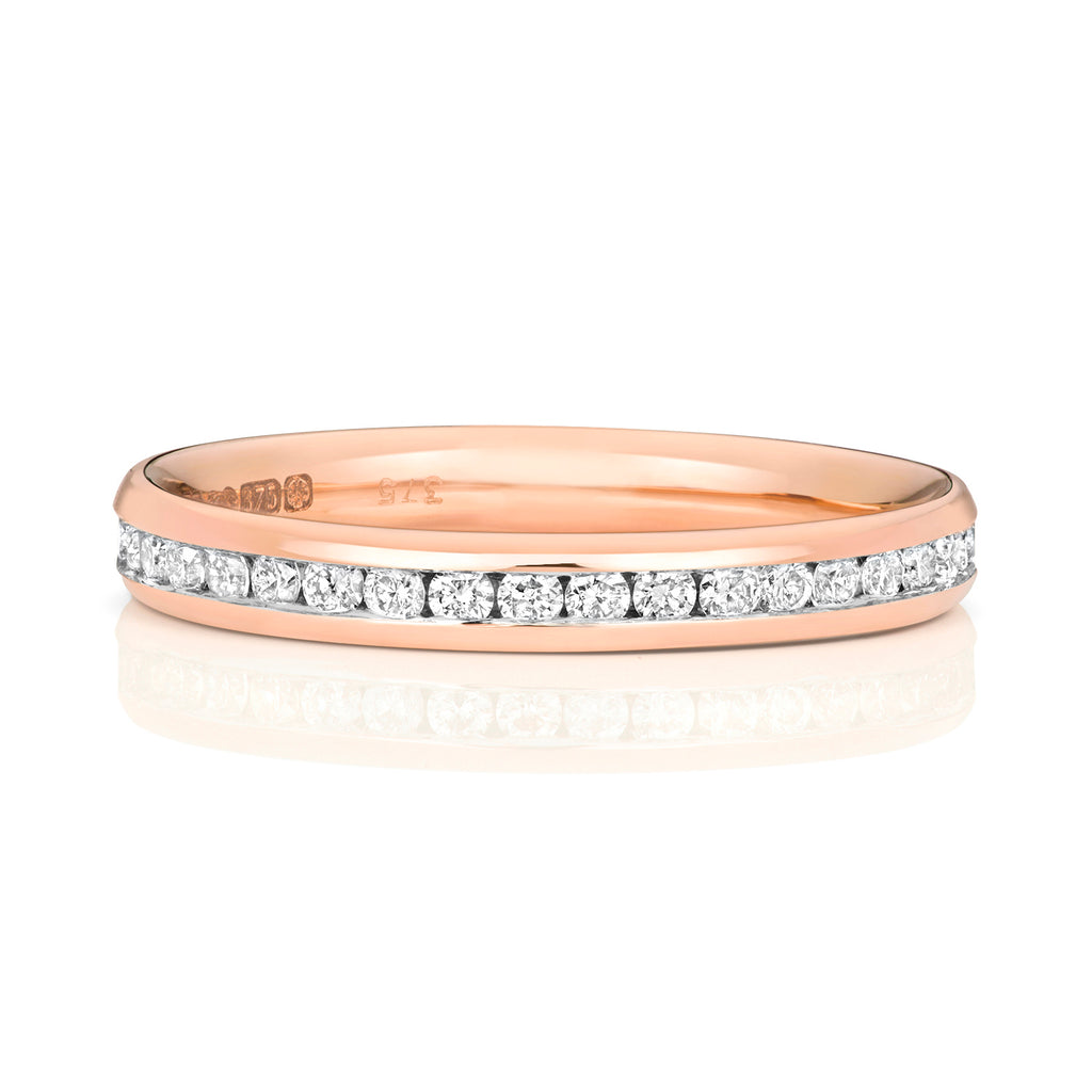 18ct Rose Gold Diamond Eternity Ring