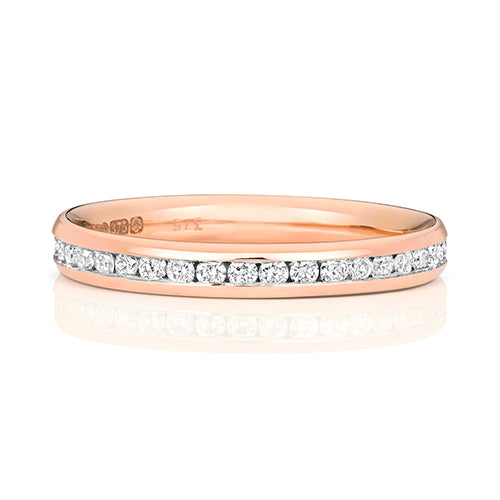 18ct Rose Gold Diamond Eternity Ring