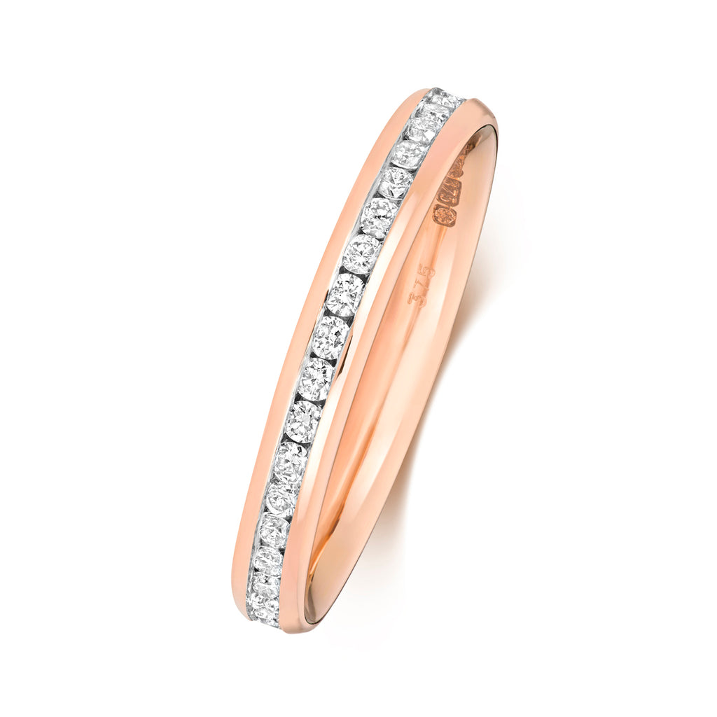 18ct Rose Gold Diamond Eternity Ring