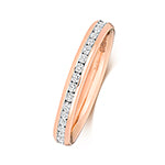 18ct Rose Gold Diamond Eternity Ring