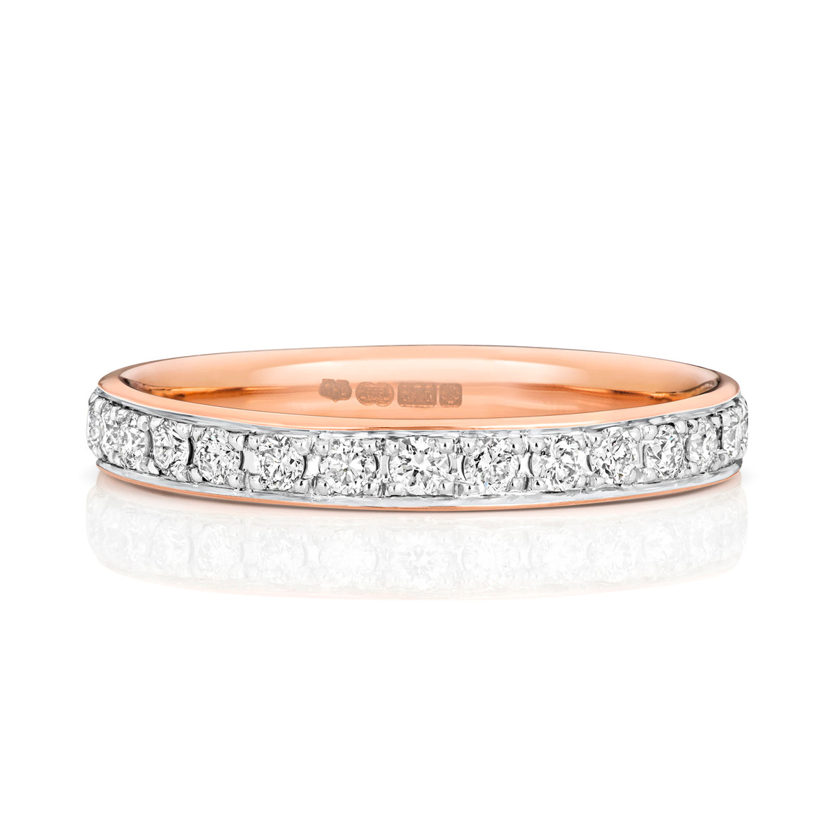 18ct Rose Gold Diamond Eternity Ring