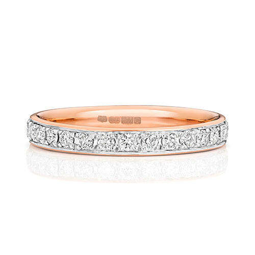 18ct Rose Gold Diamond Eternity Ring