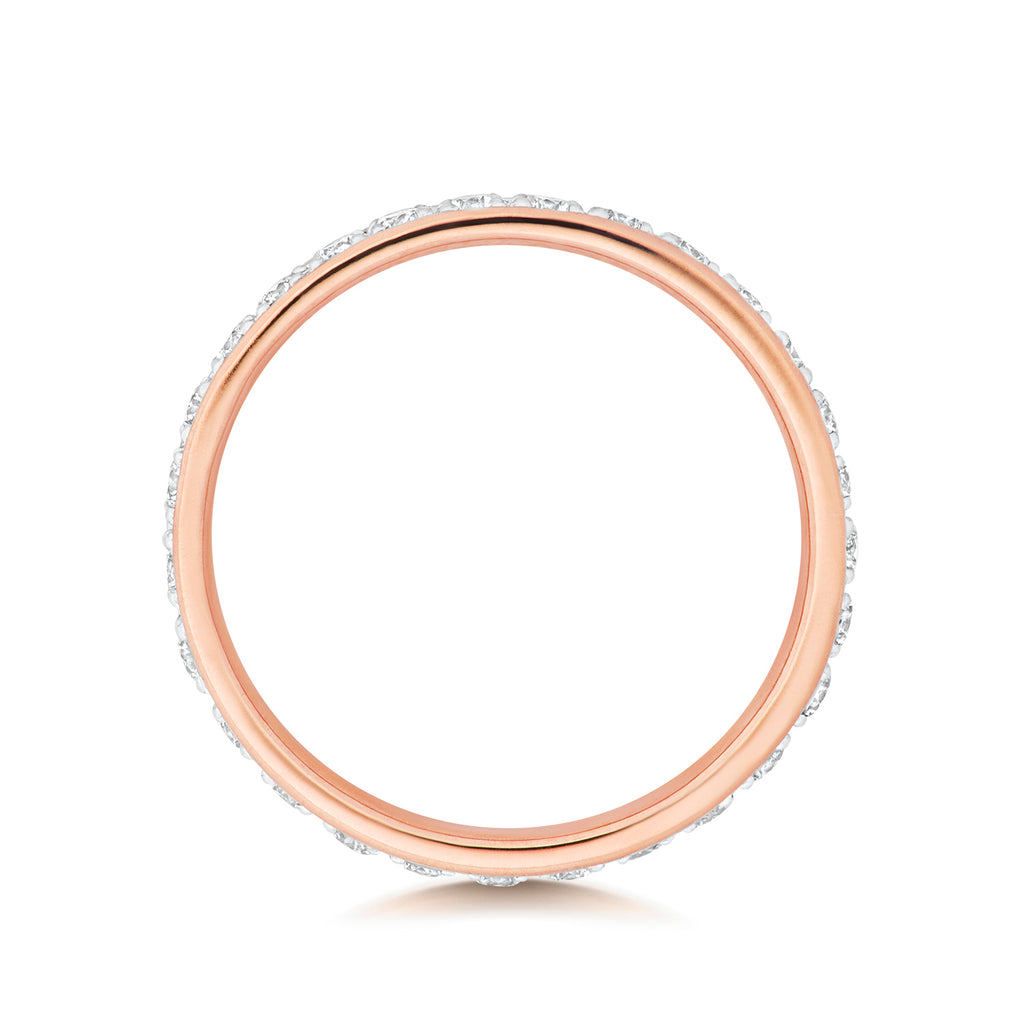 18ct Rose Gold Diamond Eternity Ring