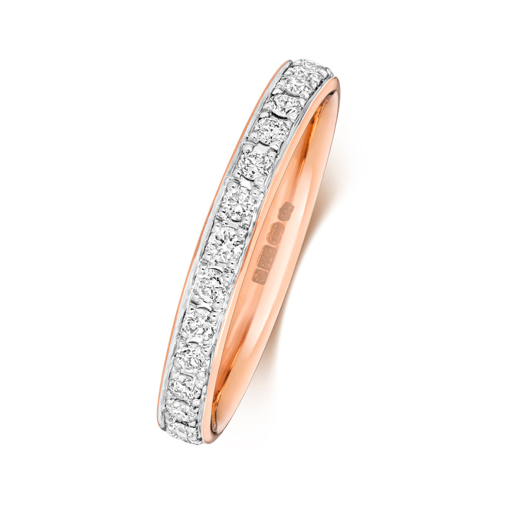 18ct Rose Gold Diamond Eternity Ring