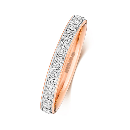 18ct Rose Gold Diamond Eternity Ring