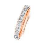 18ct Rose Gold Diamond Eternity Ring