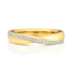 18ct Yellow Gold Diamond Band Ring 0.09 CT
