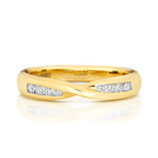 9ct Yellow Gold Diamond Band Ring 0.16 CT