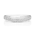 18ct White Gold Diamond Band Ring 0.34 CT
