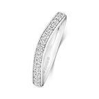18ct White Gold Diamond Band Ring 0.34 CT