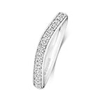 18ct White Gold Diamond Band Ring 0.34 CT
