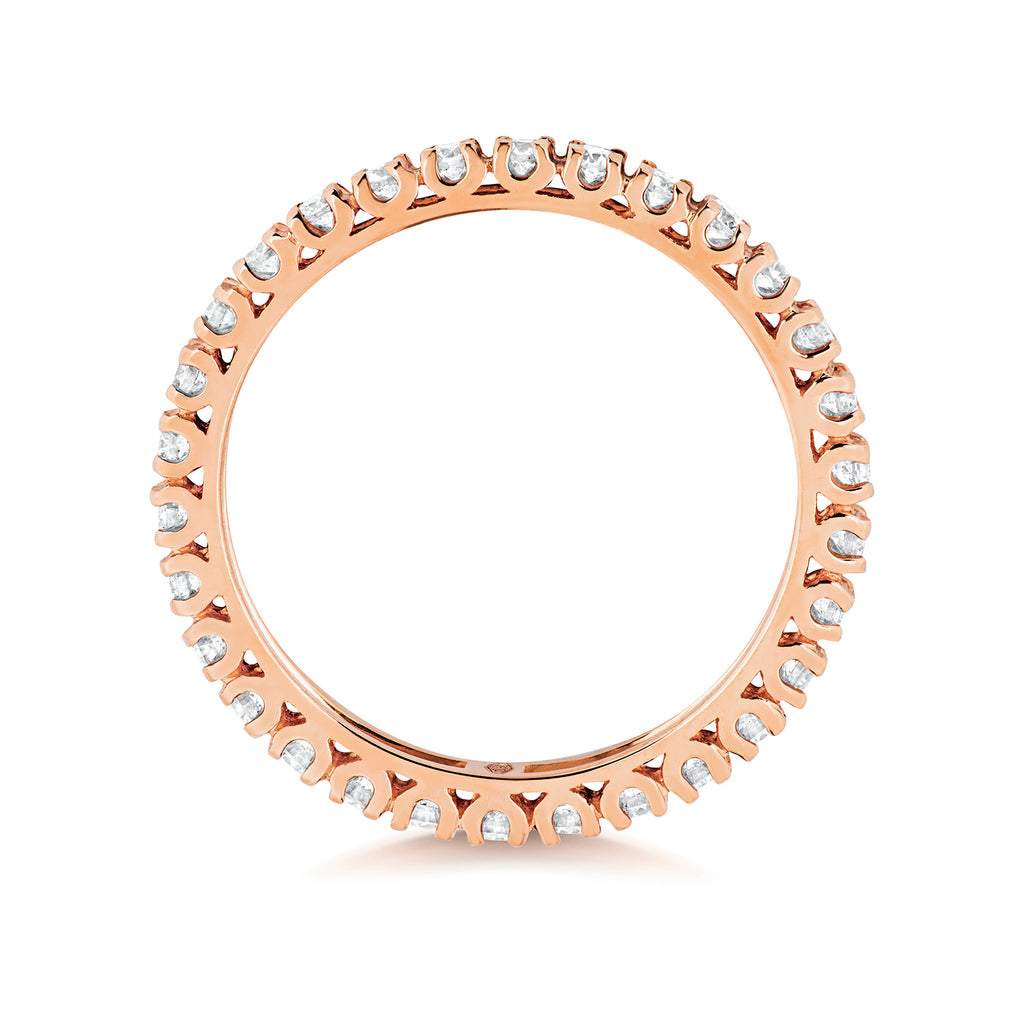 18ct Rose Gold Diamond Eternity Ring