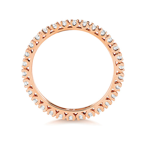 18ct Rose Gold Diamond Eternity Ring