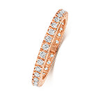 18ct Rose Gold Diamond Eternity Ring