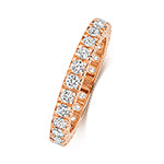 18ct Rose Gold Diamond Eternity Ring WQ260R