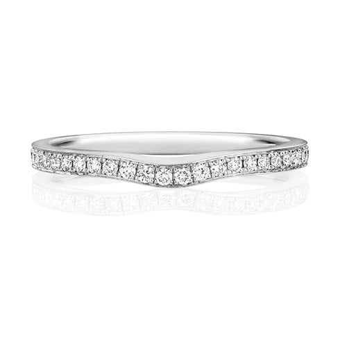 18ct White Gold Diamond Wedding Band