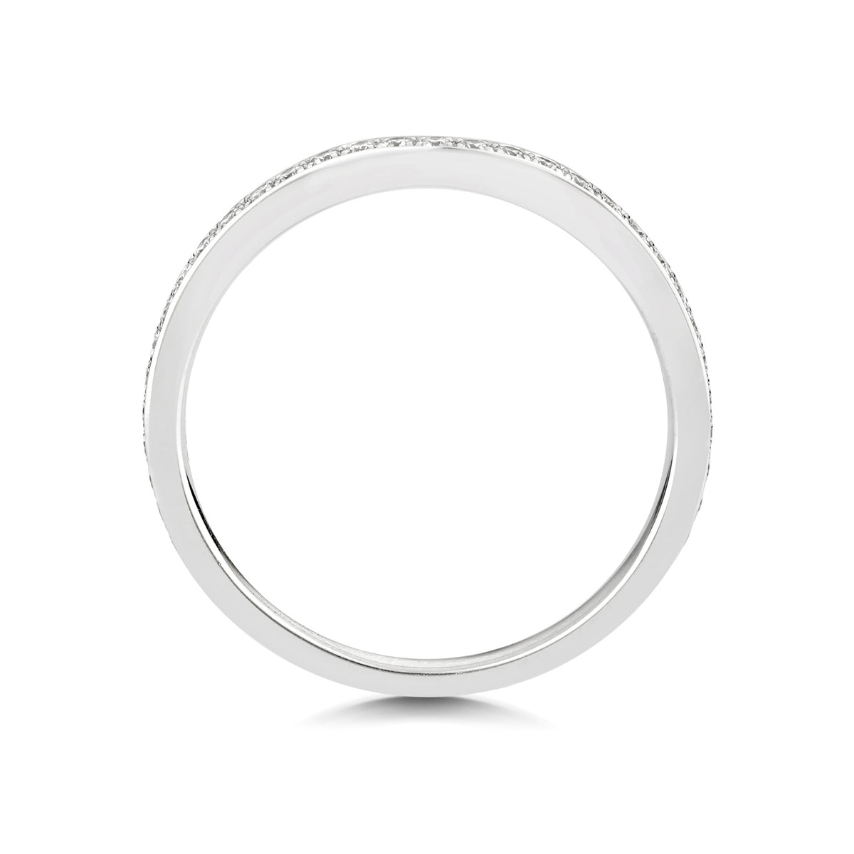 18ct White Gold Diamond Wedding Band