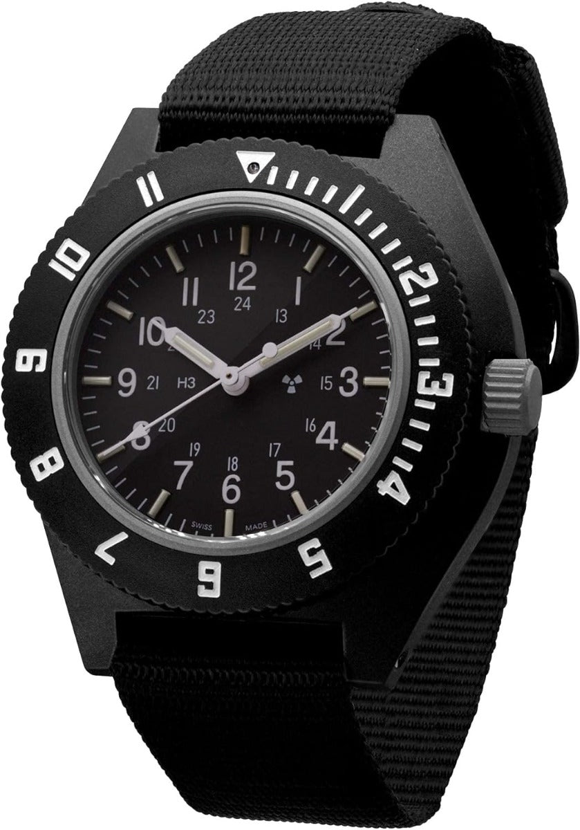 Marathon Mens Navigator Swiss Made Watch with Black Nylon Strap WW194001BK-0801
