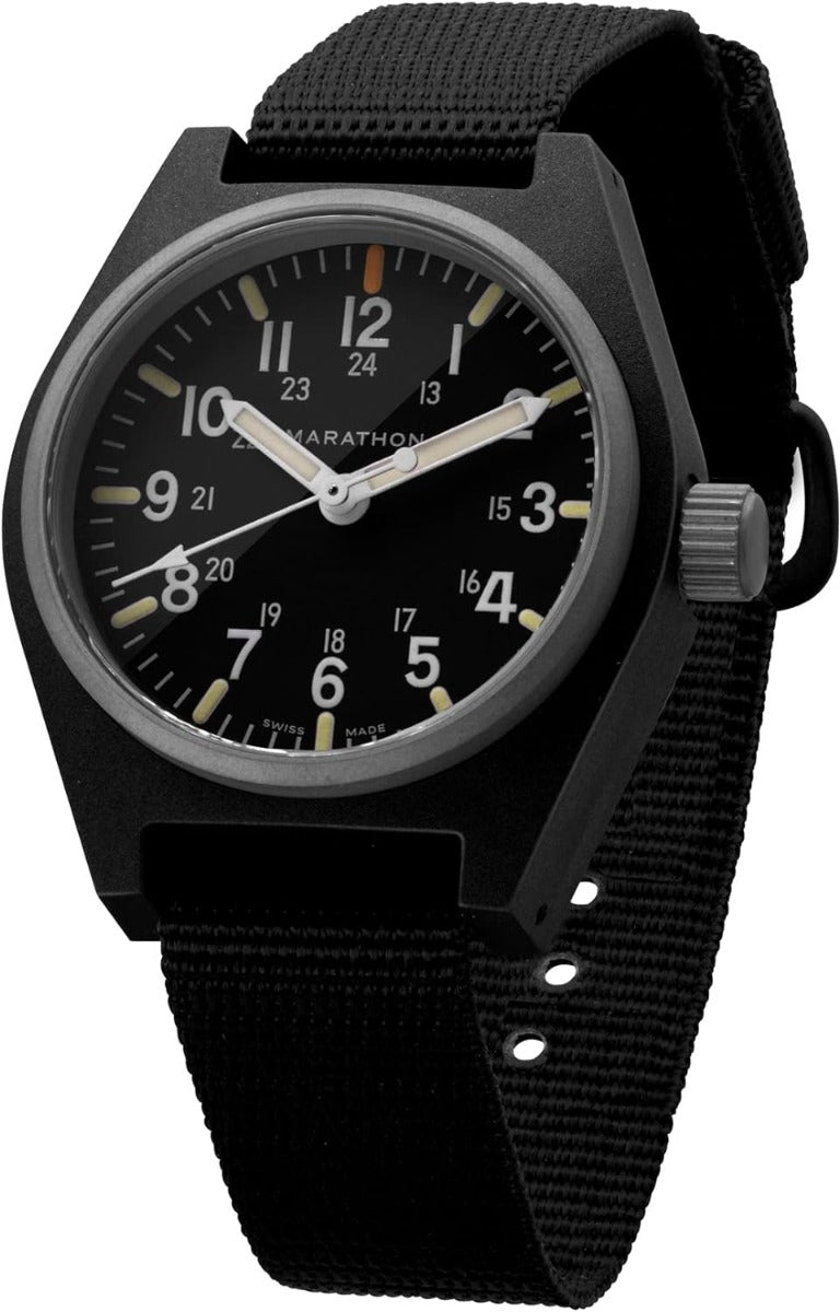 Marathon GPQ Mens Watch with Black Nylon Strap WW194009BK-0101