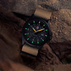 Gwylio Dynion Maes Atacama Luminox gydag Wyneb Du a Strapiau Cyfnewidiadwy XL.1970.SET