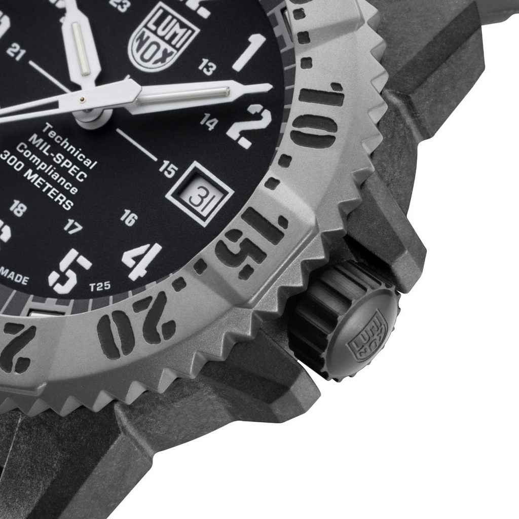Luminox MIL-SPEC Inspired Mens Watch with Black Dial and Grey Strap XL.3351.2