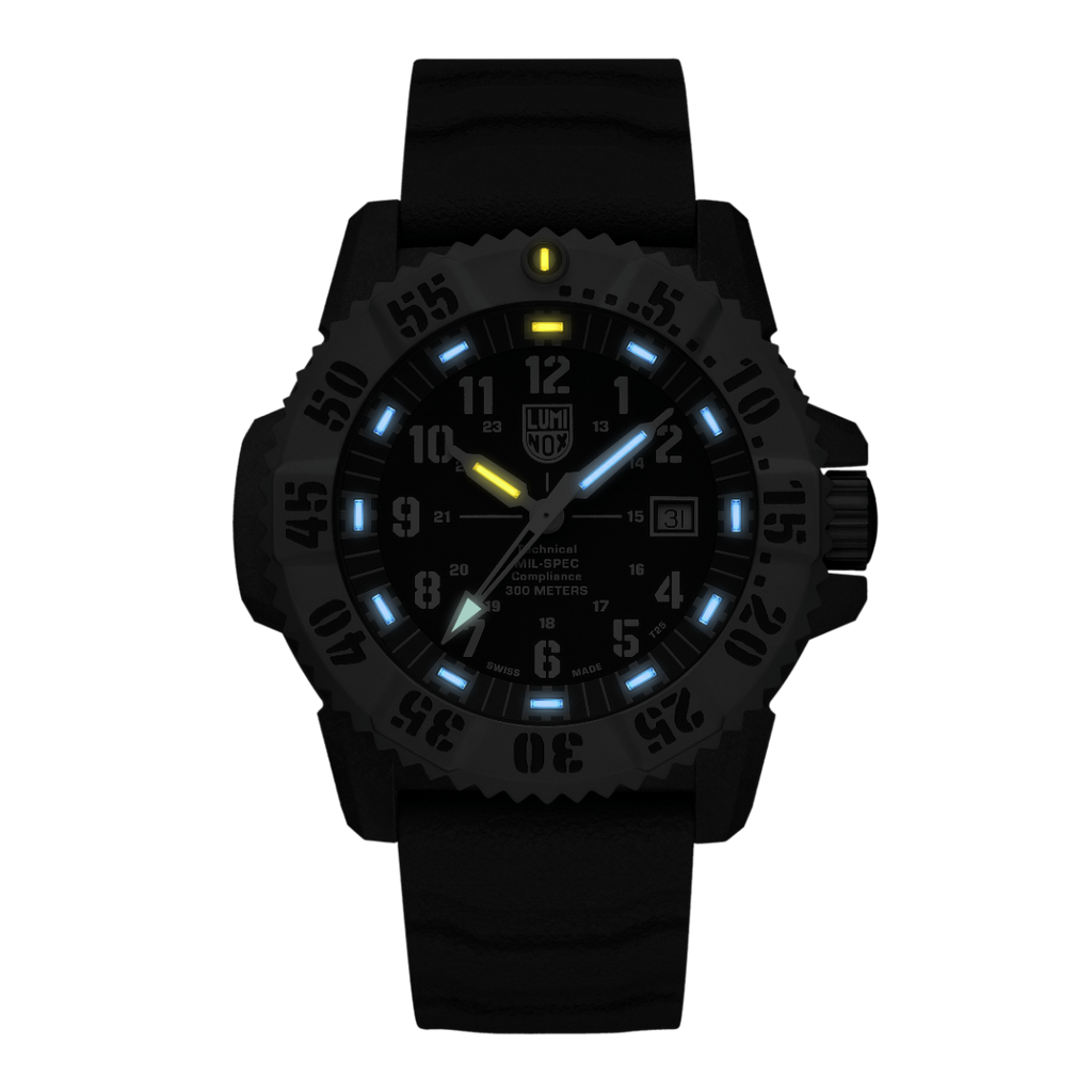 Luminox MIL-SPEC Inspired Mens Watch with Black Dial and Grey Strap XL.3351.2
