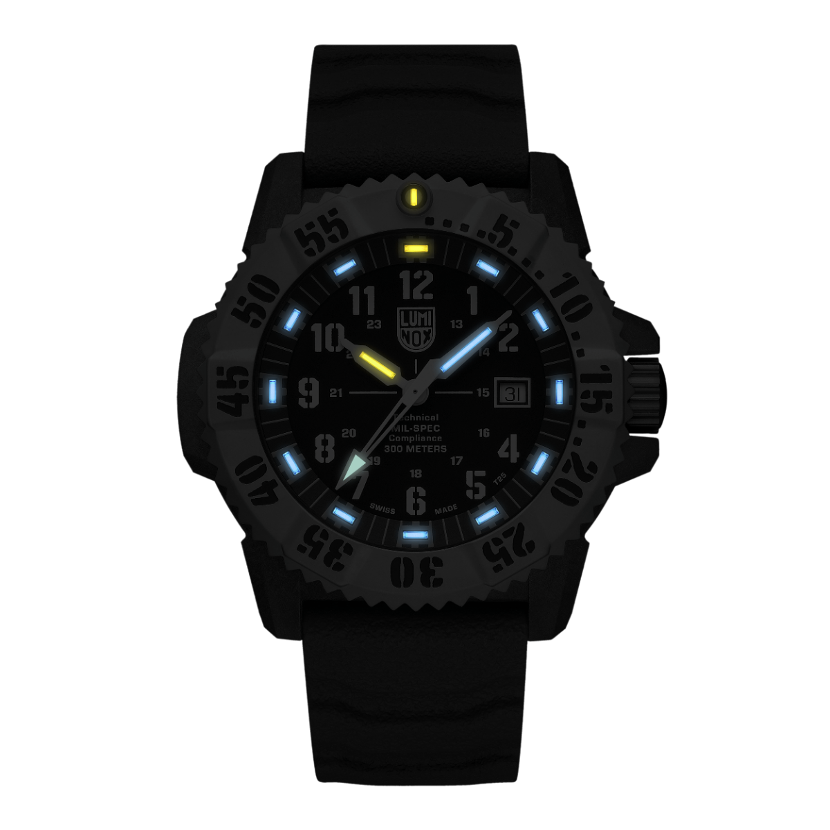 Luminox MIL-SPEC Inspired Mens Watch with Black Dial and Grey Strap XL.3351.2