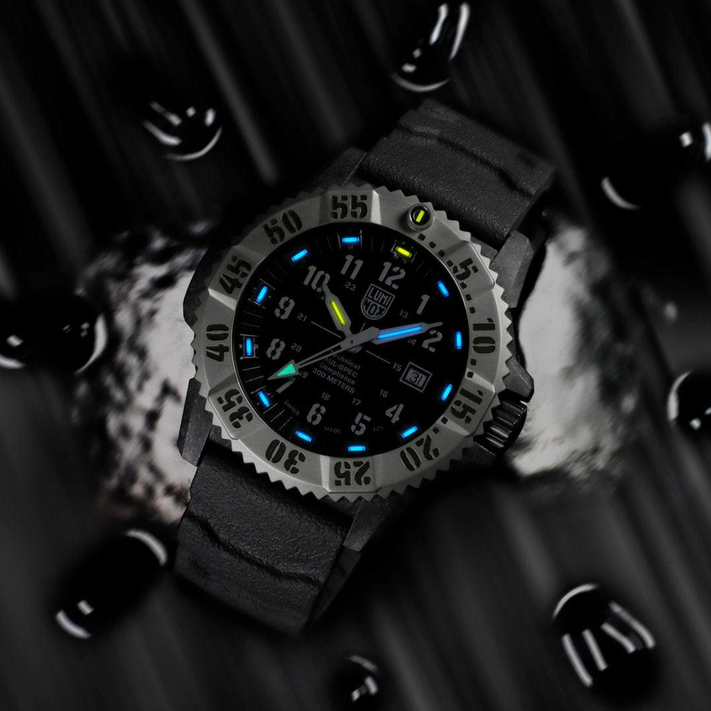 Luminox MIL-SPEC Inspired Mens Watch with Black Dial and Grey Strap XL.3351.2