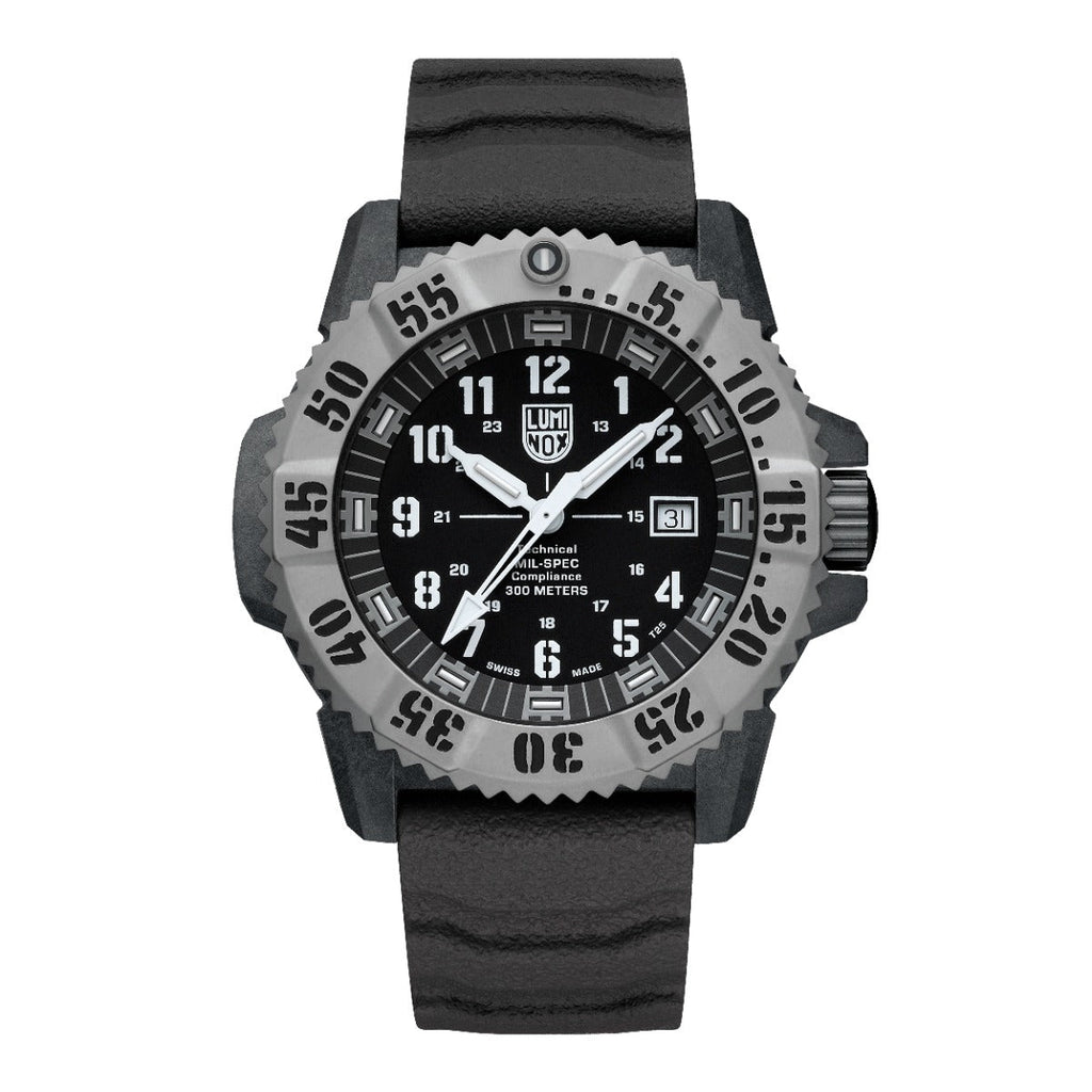 Luminox MIL-SPEC Inspired Mens Watch with Black Dial and Grey Strap XL.3351.2