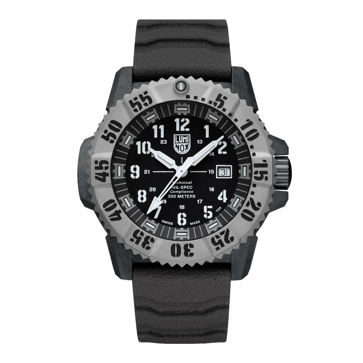 Luminox MIL-SPEC Inspired Mens Watch with Black Dial and Grey Strap XL.3351.2
