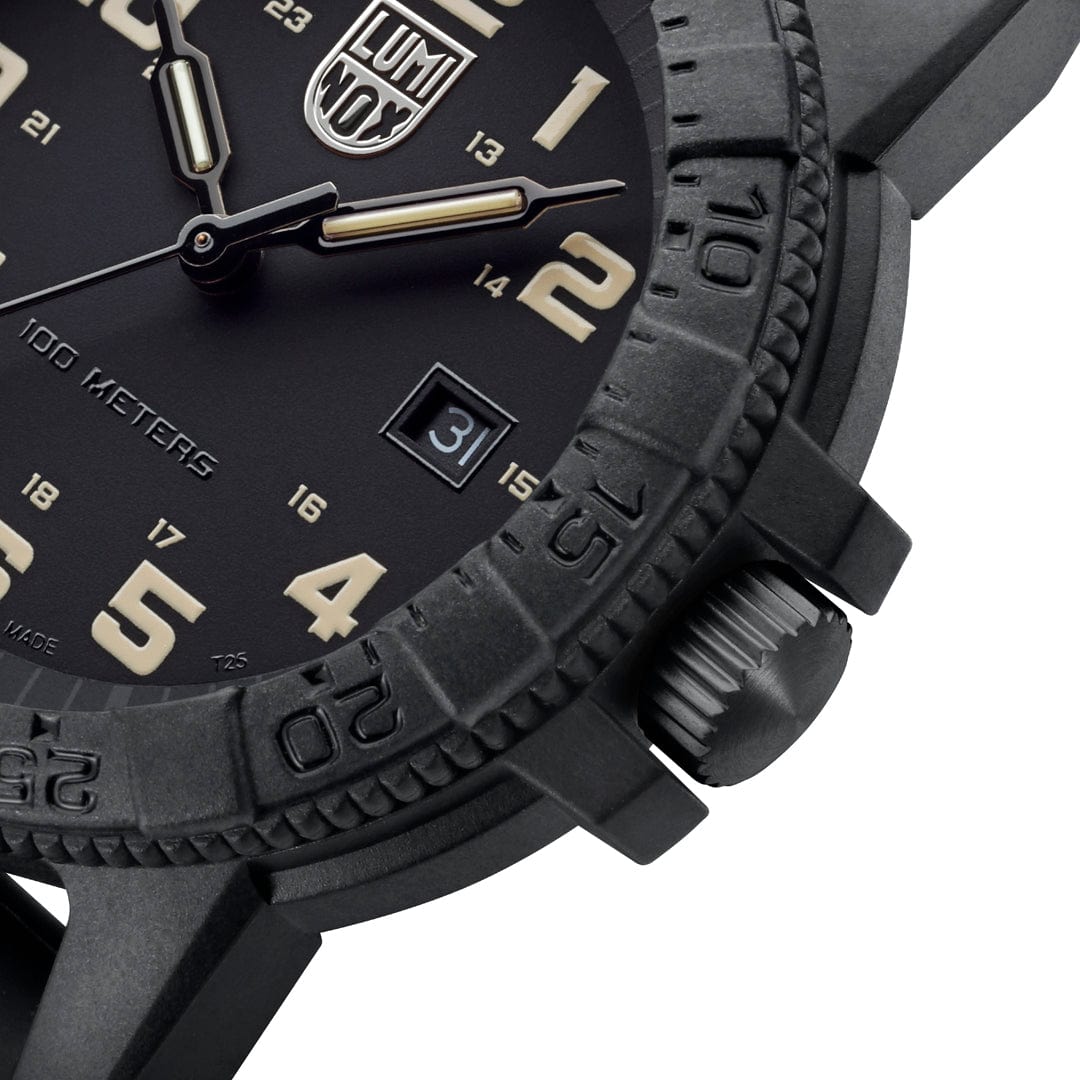 Luminox Leatherback SEA Turtle Giant Mens Watch with Black Dial and Black Strap XS.0330