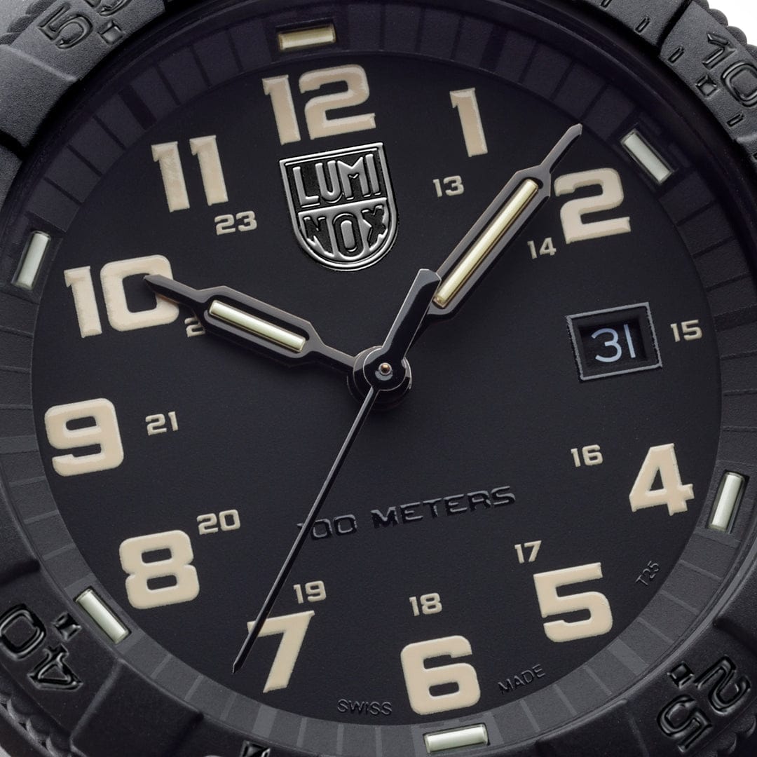 Luminox Leatherback SEA Turtle Giant Mens Watch with Black Dial and Black Strap XS.0330
