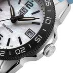 Luminox Pacific Diver Mens Watch with Mother of Pearl Dial and Blue Strap XS.3124M