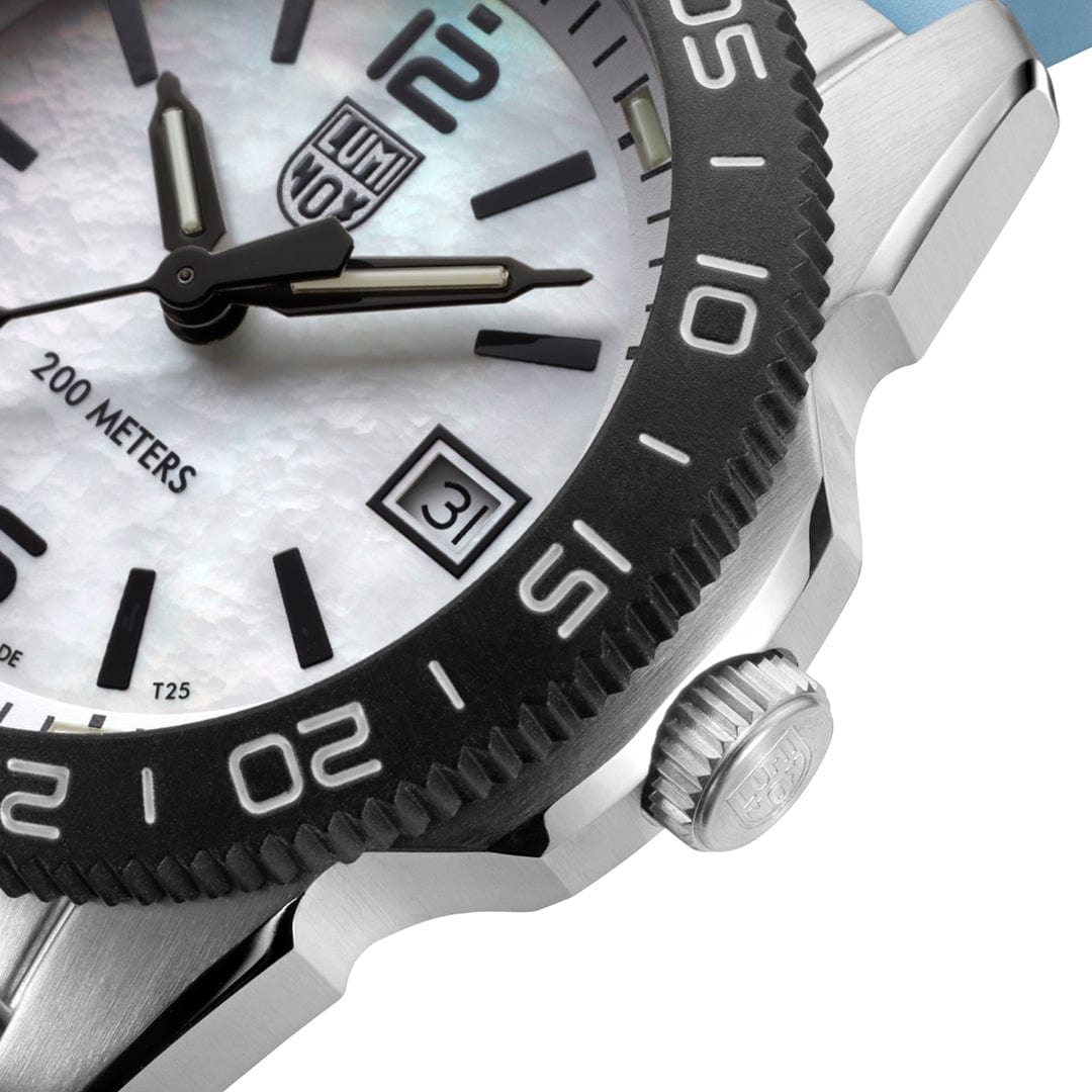 Luminox Pacific Diver Mens Watch with Mother of Pearl Dial and Blue Strap XS.3124M