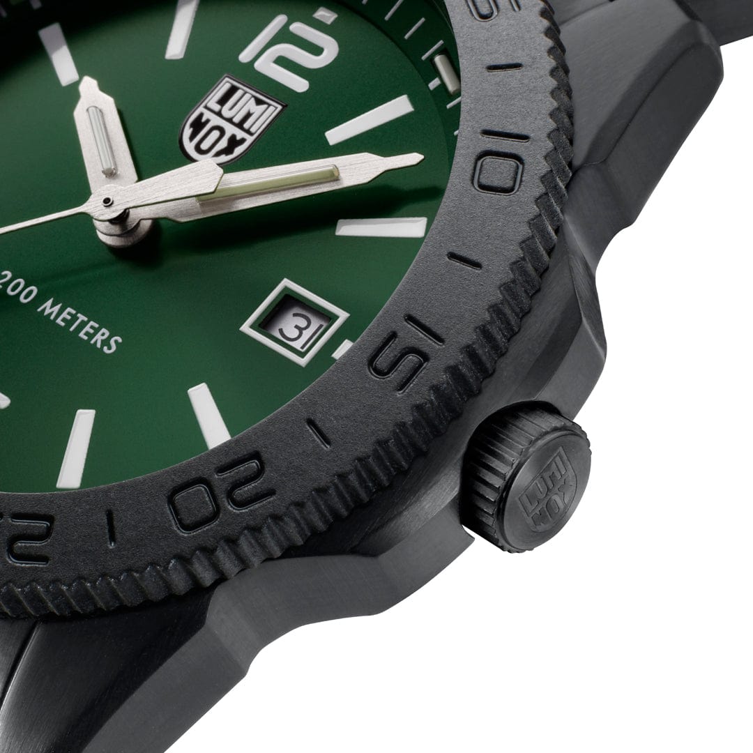 Luminox Pacific Diver Mens Watch with Green Dial and Black Strap XS.3137.B