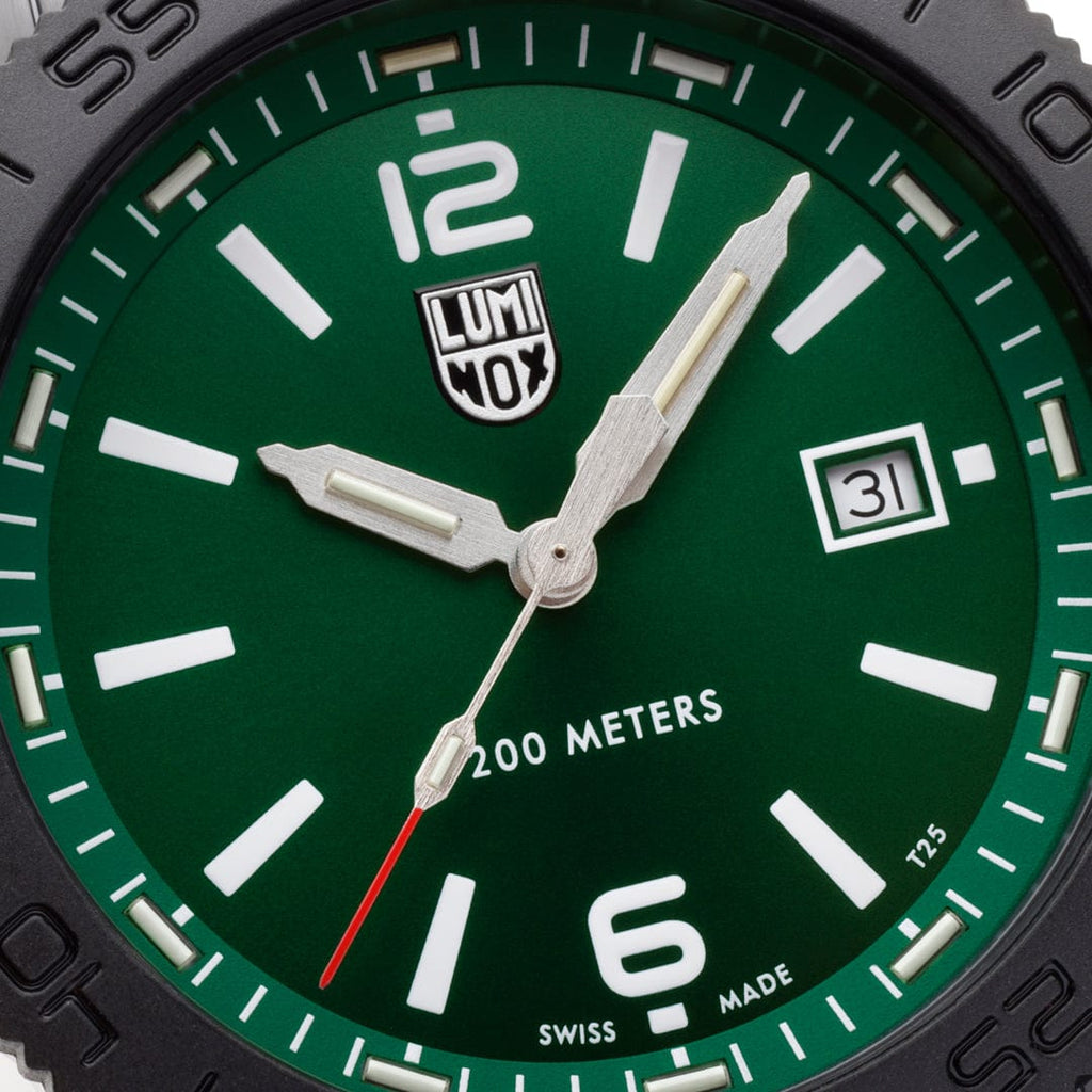 Luminox Pacific Diver Mens Watch with Green Dial and Black Strap XS.3137.B