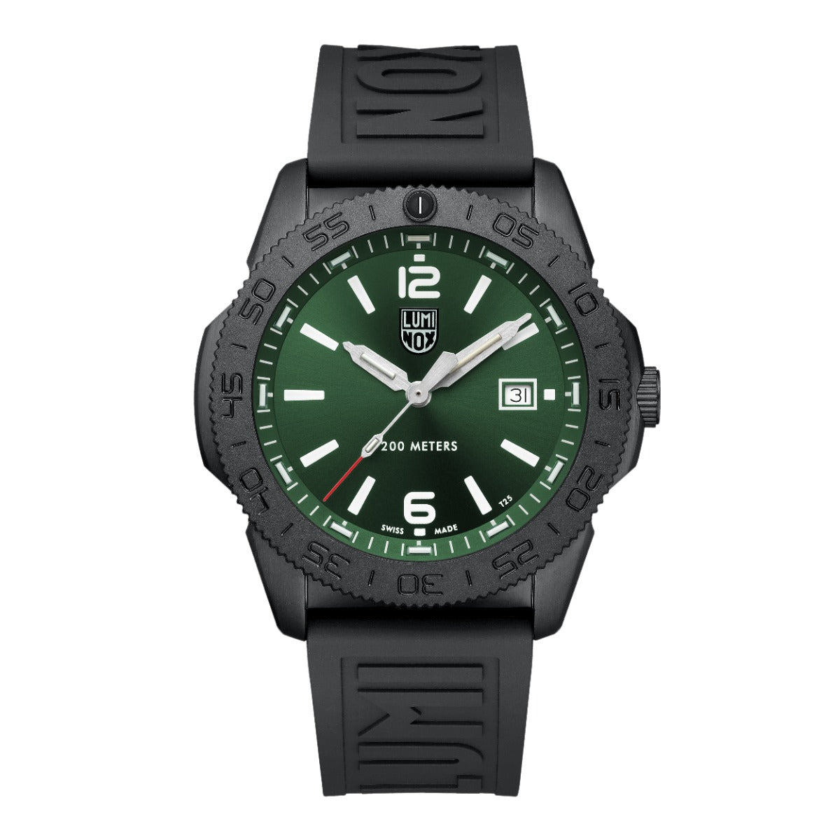 Luminox Pacific Diver Mens Watch with Green Dial and Black Strap XS.3137.B