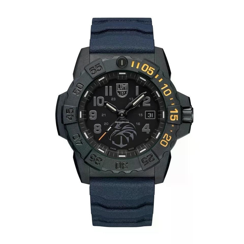 Luminox Navy Seal Foundation Mens Watch with Black Dial and Blue Strap XS.3505.NSF.N