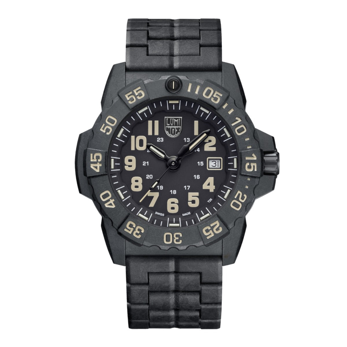 Luminox Navy Seal Mens Watch with Black Dial and Black Strap XS.3510