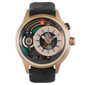 The Electricianz SteelZ The Cazino Mens Watch with Grey Leather Strap ZZ-A3C/04